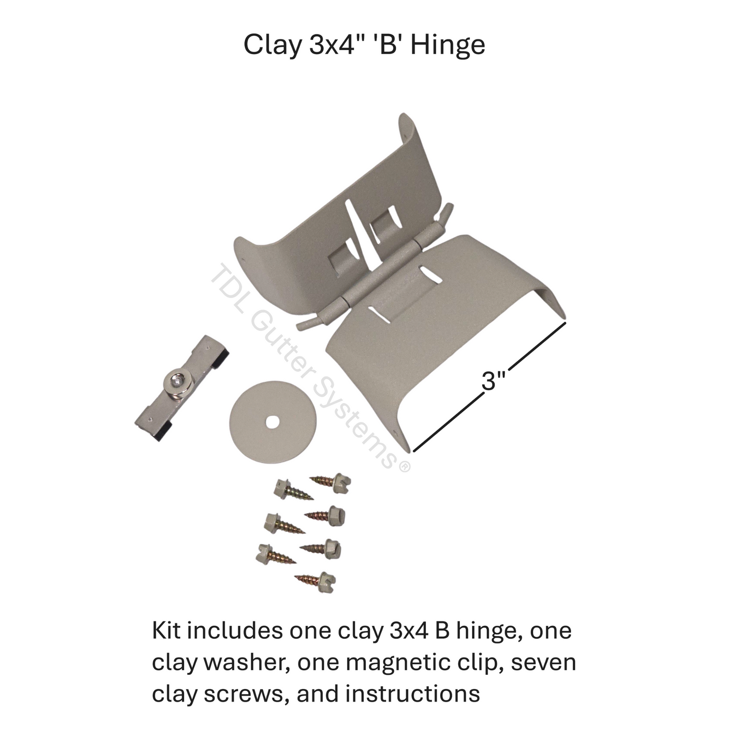 Magnetic Downspout Retention Clip With Steel Hinge