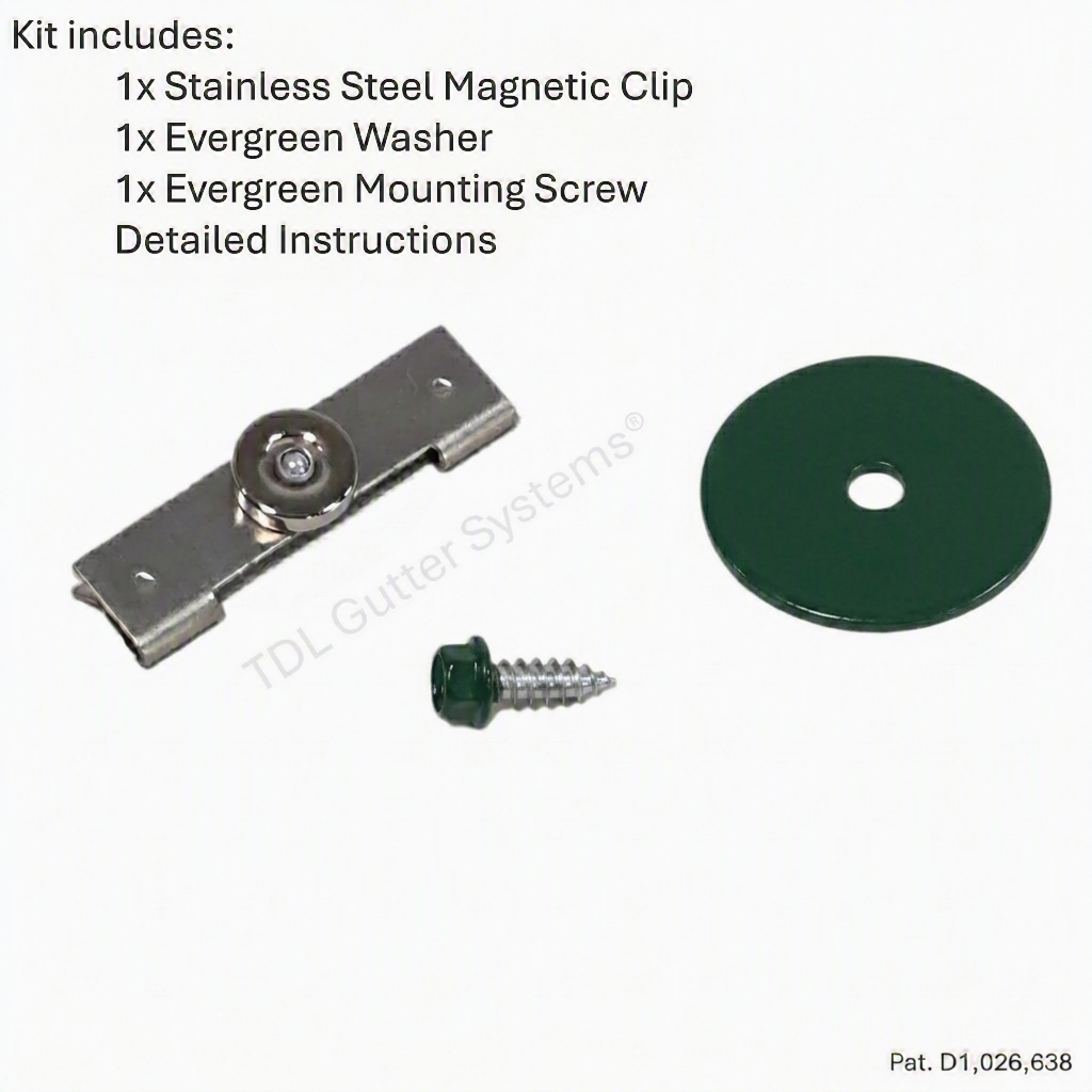 Magnetic Downspout Extension Retention Clip