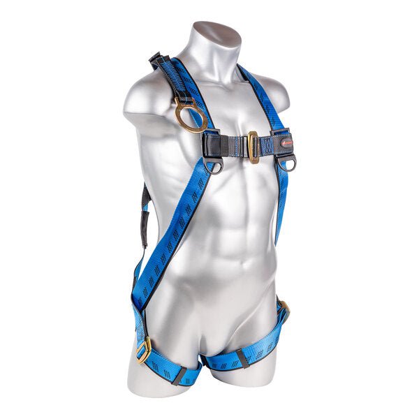 Kapture 3 Point Essential Full Body Harness - Dorsal D-Ring with 18" Ext O-Ring - Pull Thru Legs - All Sizes
