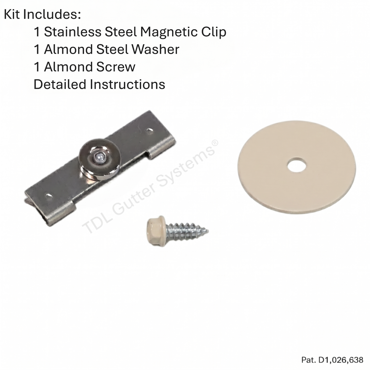 Magnetic Downspout Extension Retention Clip