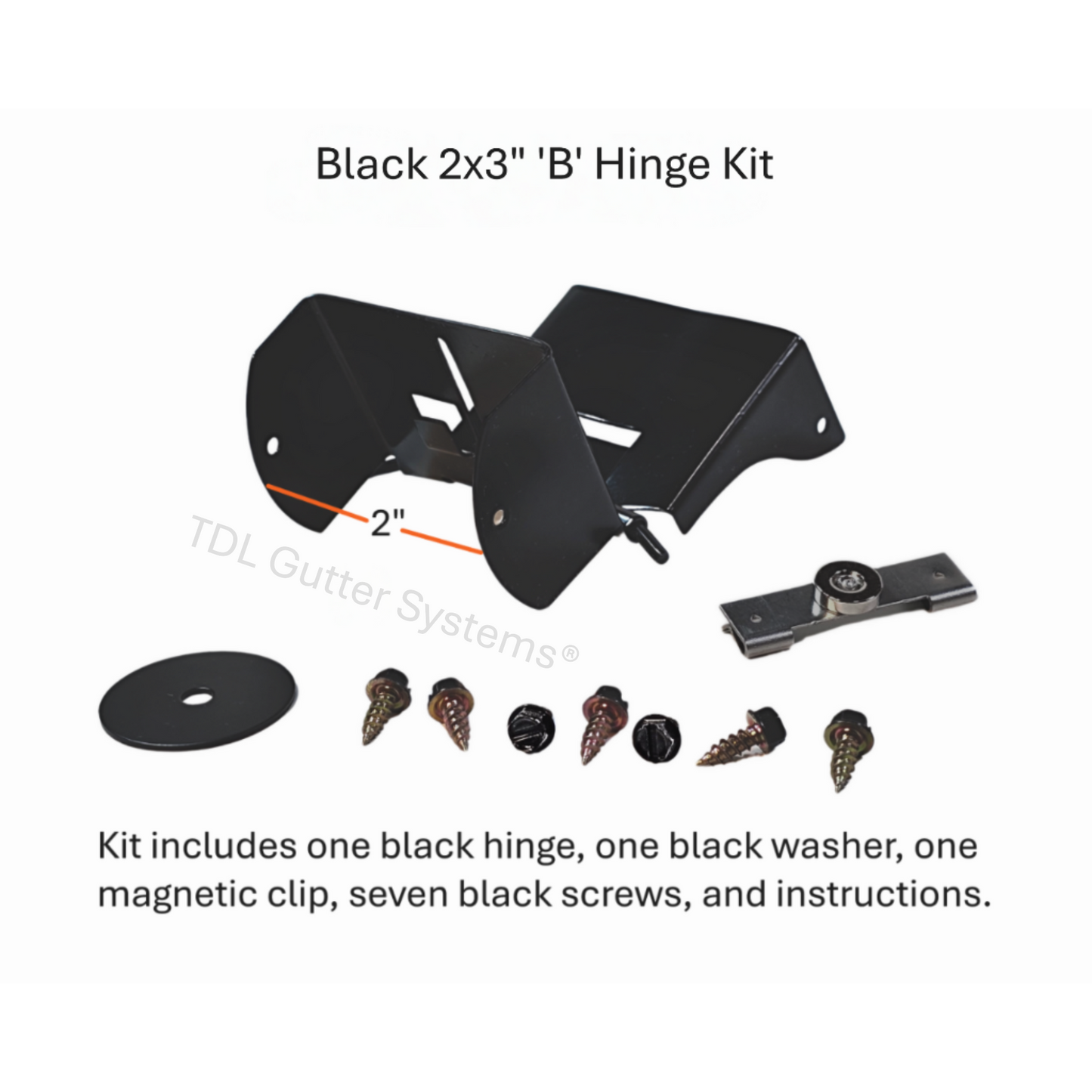 Magnetic Downspout Clip with Hinge