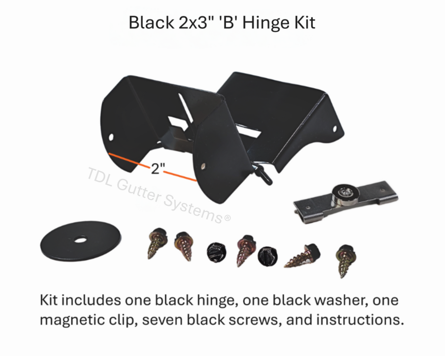 Magnetic Downspout Retention Clip With Steel Hinge