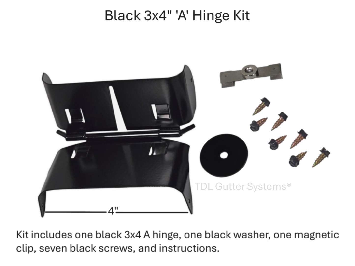 Magnetic Downspout Retention Clip With Steel Hinge