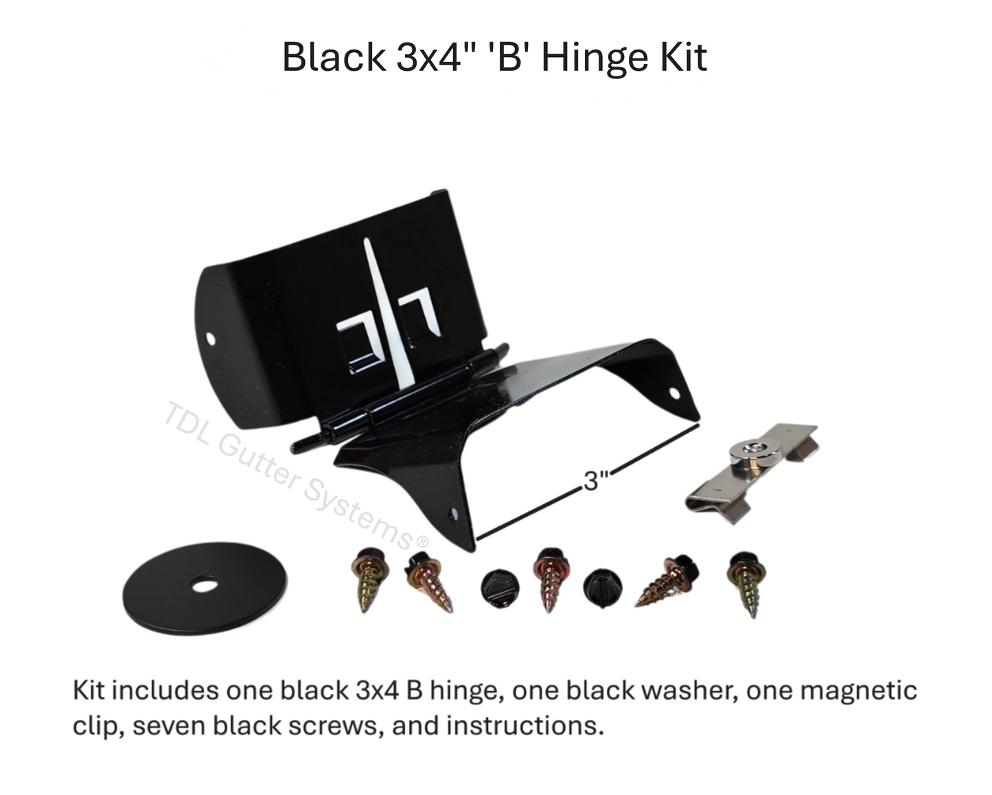 Magnetic Downspout Retention Clip With Steel Hinge