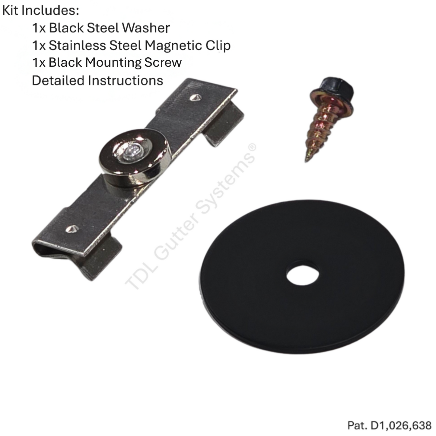 Magnetic Downspout Extension Retention Clip