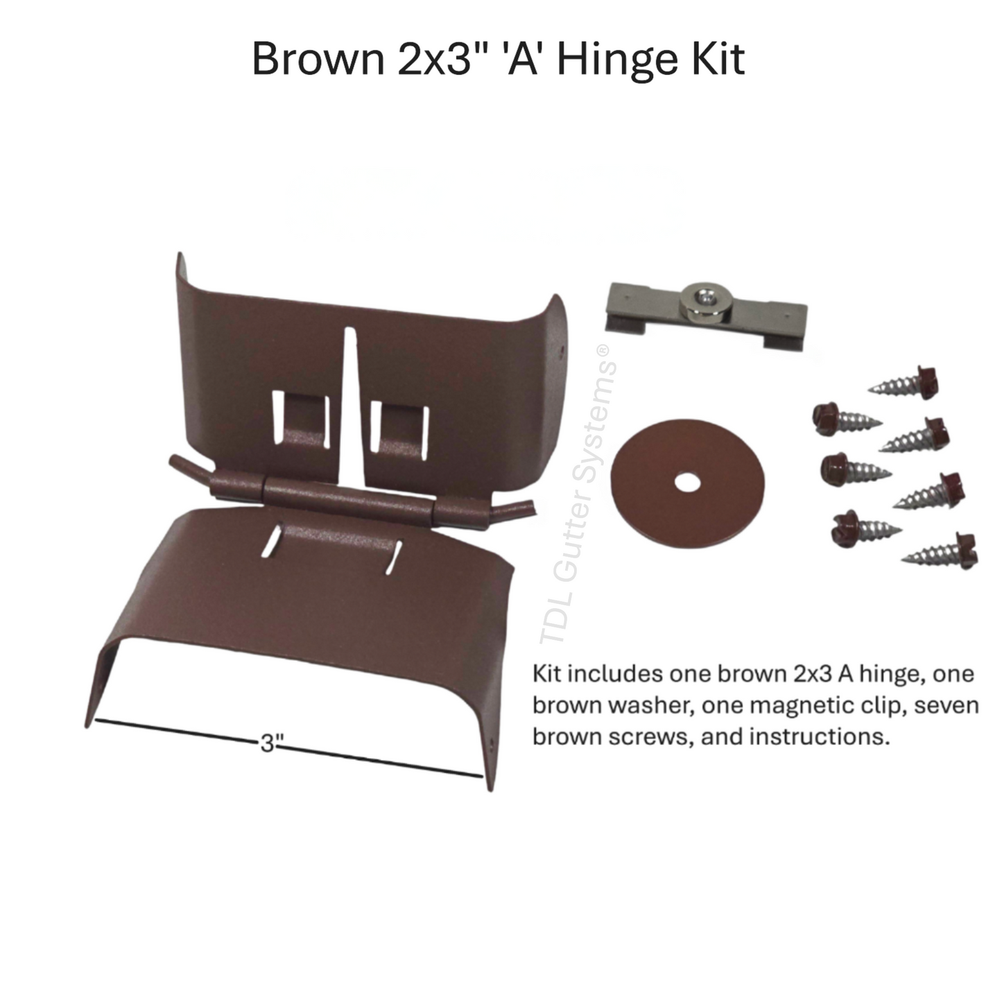Magnetic Downspout Retention Clip With Steel Hinge
