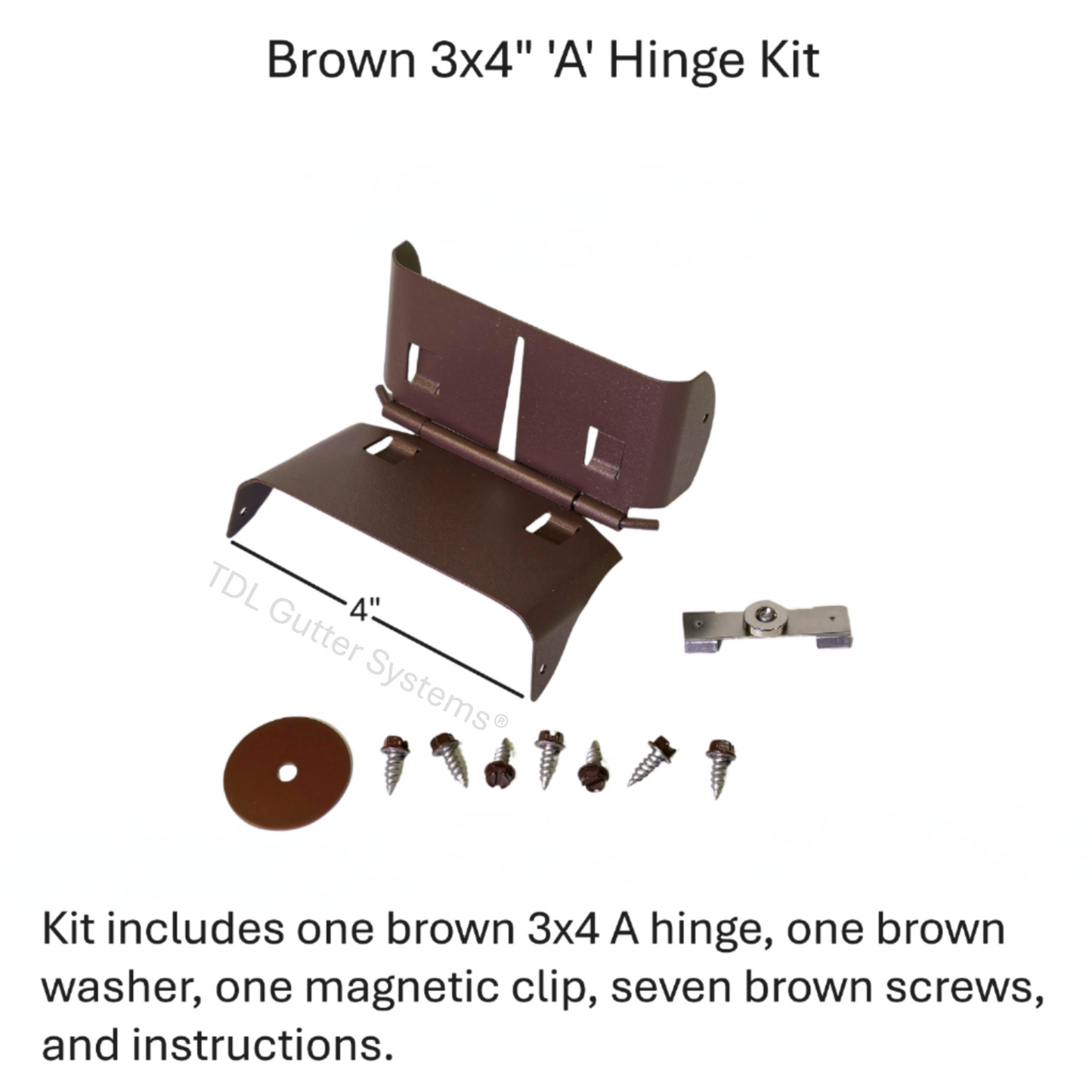 Magnetic Downspout Retention Clip With Steel Hinge