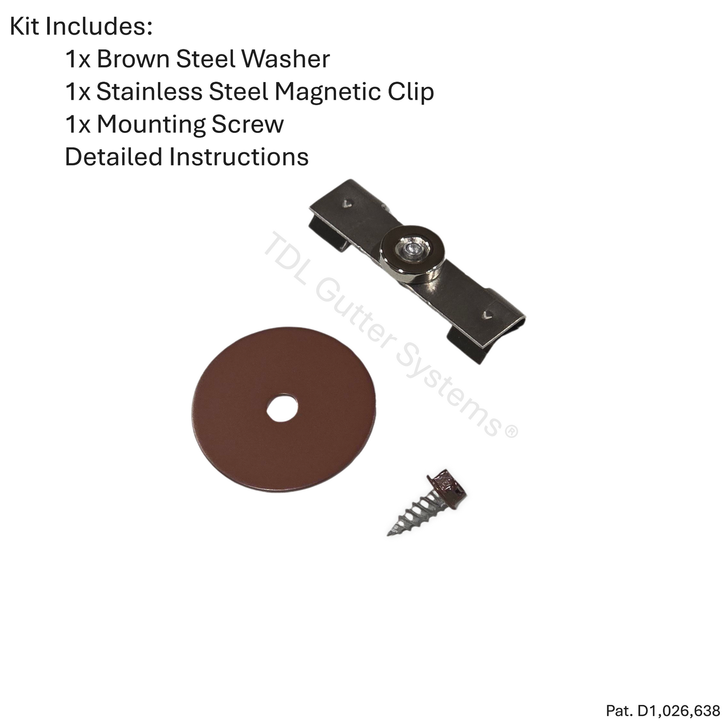 Magnetic Downspout Extension Retention Clip