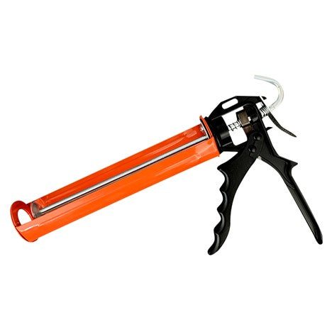9-Inch Dripless Caulk Gun – 12:1 Thrust Ratio, Rotating Half-Barrel Frame
