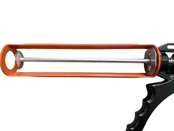 9-Inch Dripless Caulk Gun – 12:1 Thrust Ratio, Rotating Half-Barrel Frame