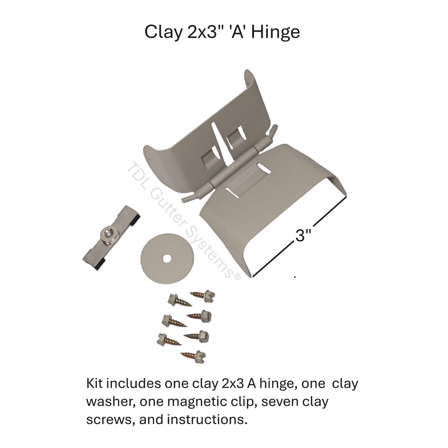 Magnetic Downspout Retention Clip With Steel Hinge