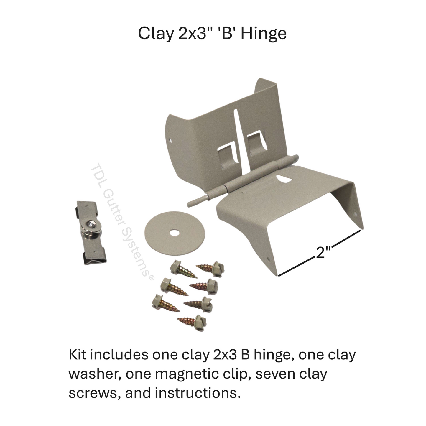 Magnetic Downspout Clip with Hinge