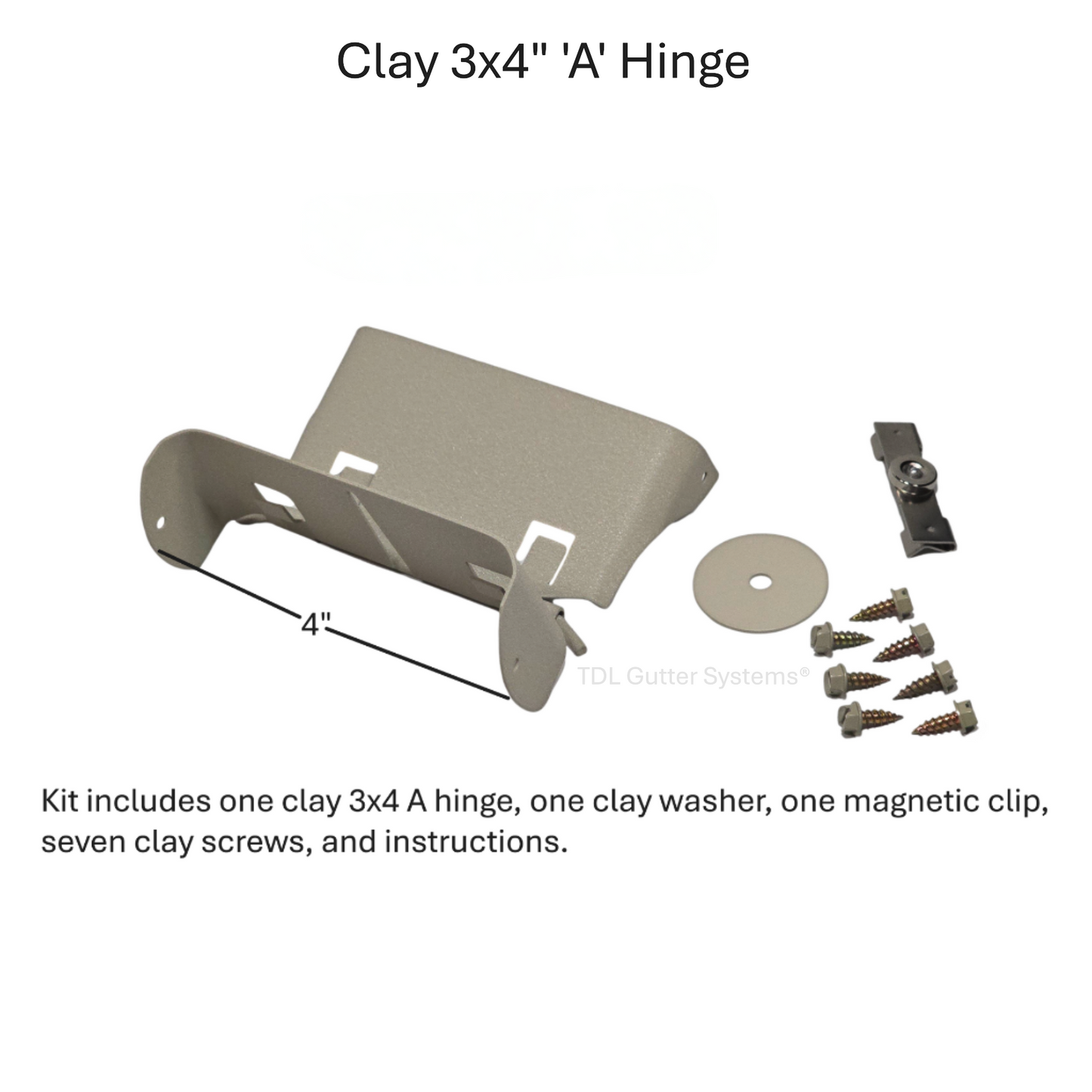 Magnetic Downspout Retention Clip With Steel Hinge