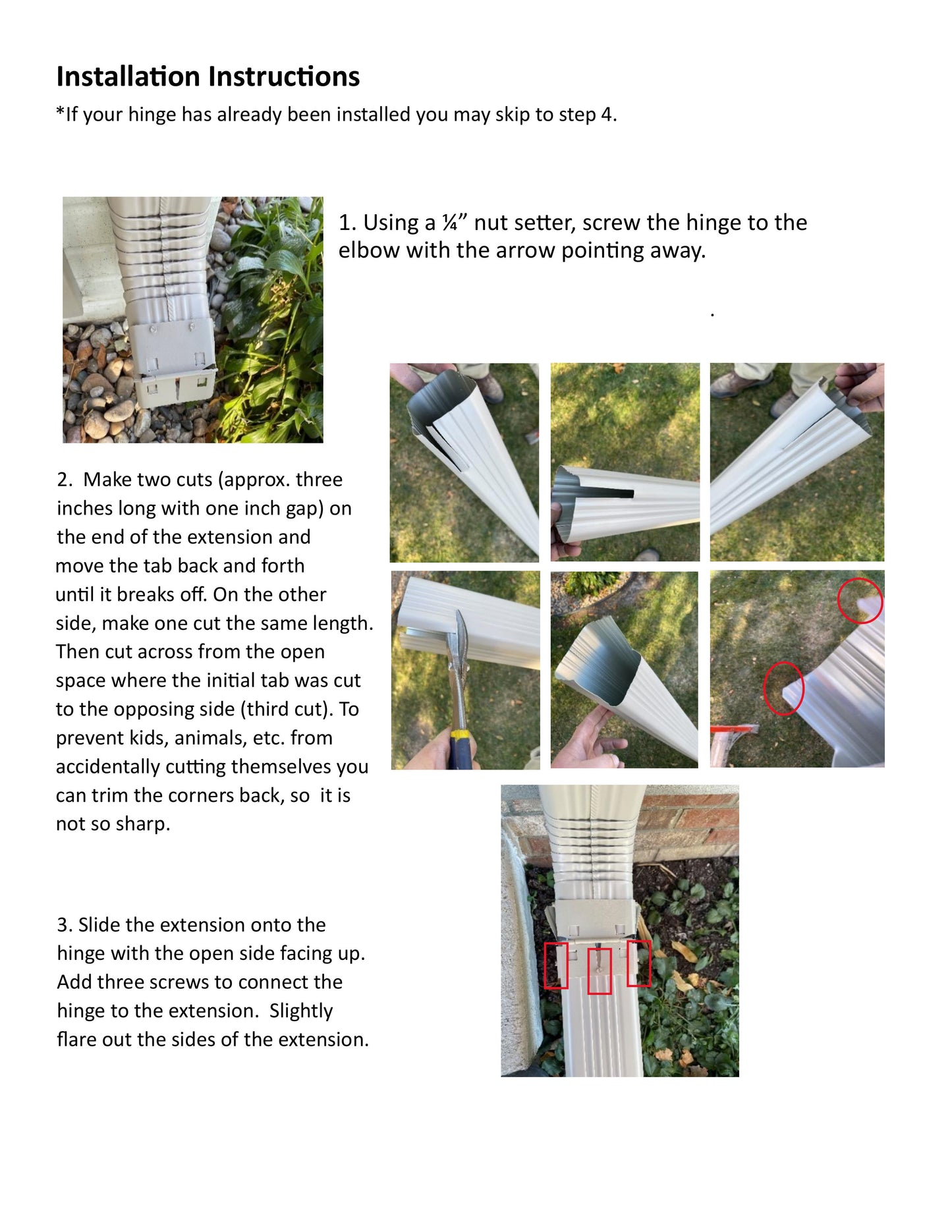 Magnetic Downspout Clip with Hinge