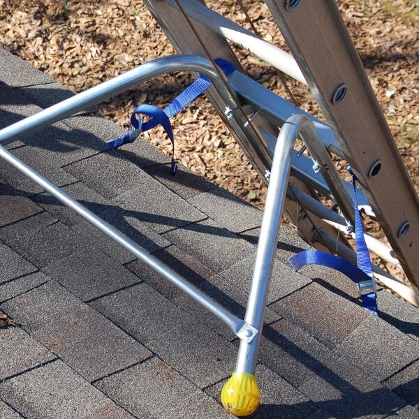 Extension Ladder and Hoist Track Anchor