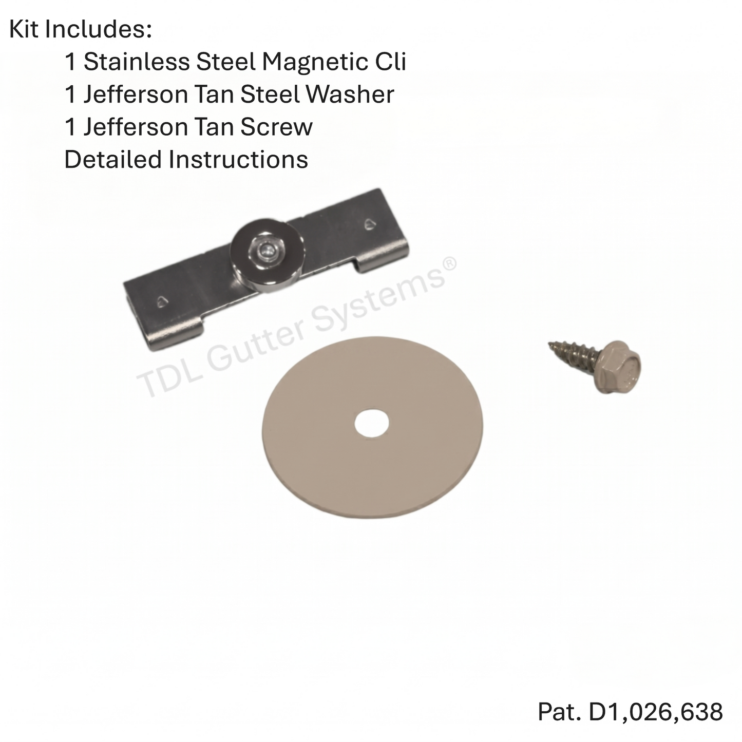 Magnetic Downspout Extension Retention Clip