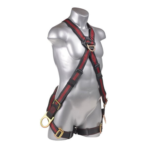 Kapture 5 Point Elite Full Body Harness - Crossover Design - 4 D-Rings - Pull Thru Legs - All Sizes