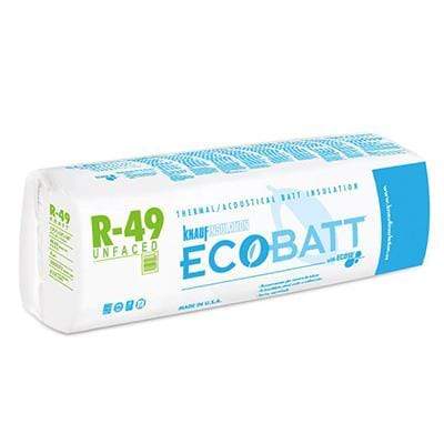 Knauf Ecobatt R-49 Unfaced Fiberglass Insulation Batts - All Sizes