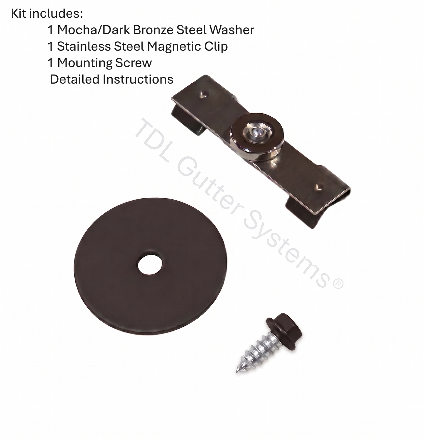 Magnetic Downspout Extension Retention Clip