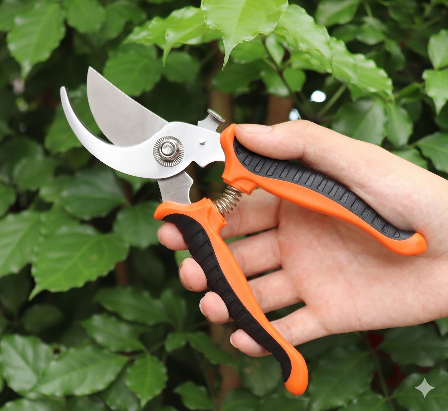 TDL Professional 7.5" Pruning Shears – High-Carbon Stainless Steel Garden Clippers with Non-Slip Comfort Grip