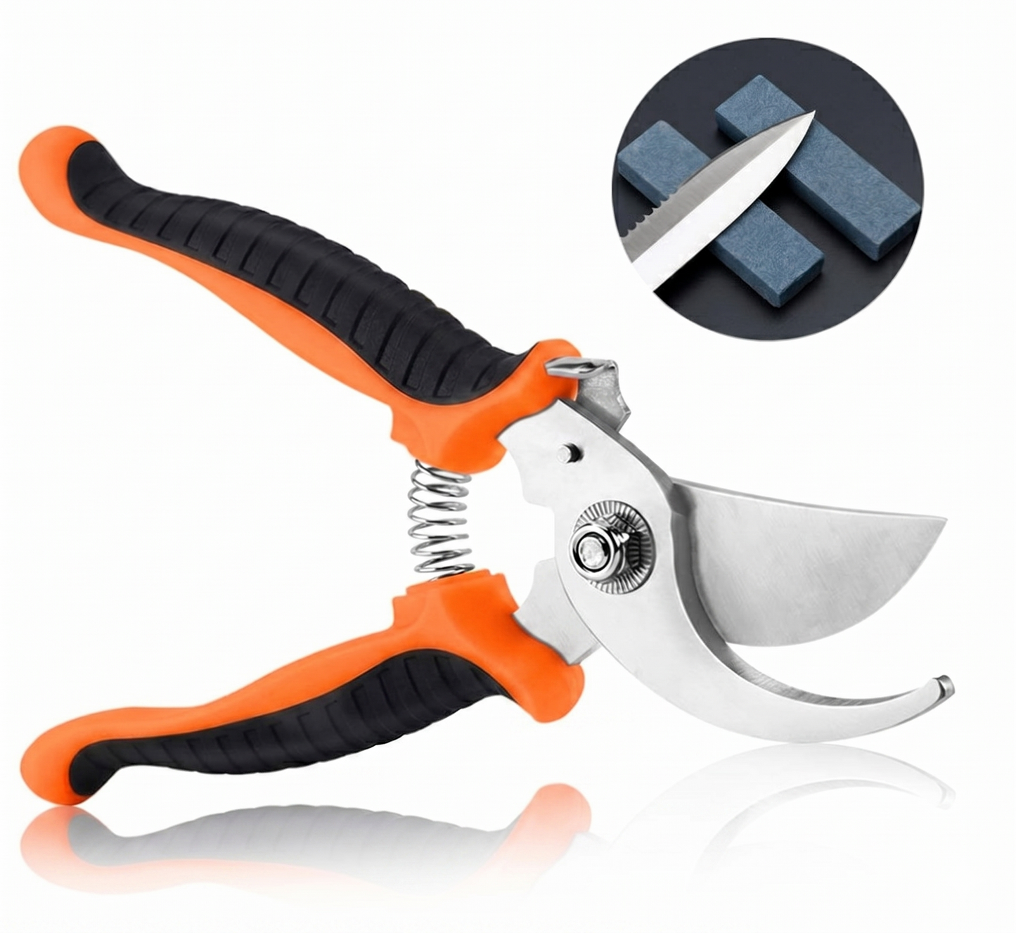TDL Professional 7.5" Pruning Shears – High-Carbon Stainless Steel Garden Clippers with Non-Slip Comfort Grip