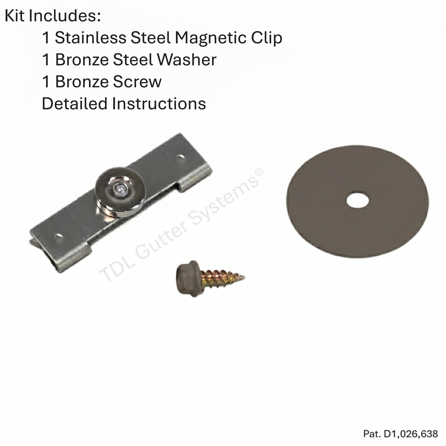 Magnetic Downspout Extension Retention Clip