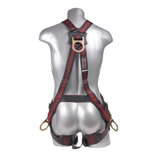 Kapture 5 Point Elite Full Body Harness - Crossover Design - 4 D-Rings - Pull Thru Legs - All Sizes