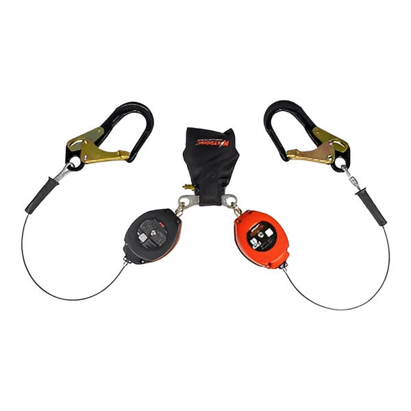 Brute Backer Self Retracting Lifeline - Leading Edge (Aluminum Rebar Hook) - 8.5ft