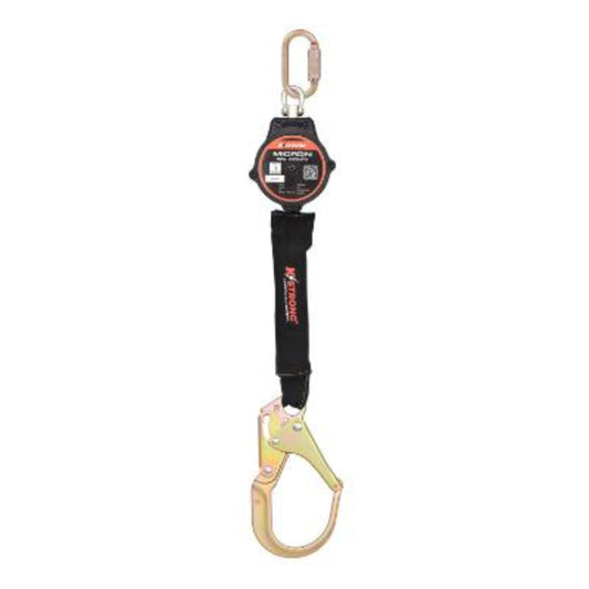 Micron Arc Flash Self Retracting Lifeline - Steel Rebar Hook - 6ft