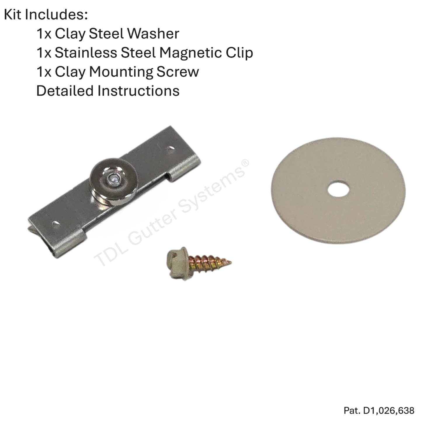 Magnetic Downspout Extension Retention Clip