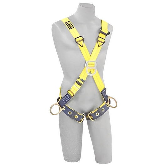 Cross Over Style Positioning/Climbing Harness with Back/Front/Side D-R - All Sizes