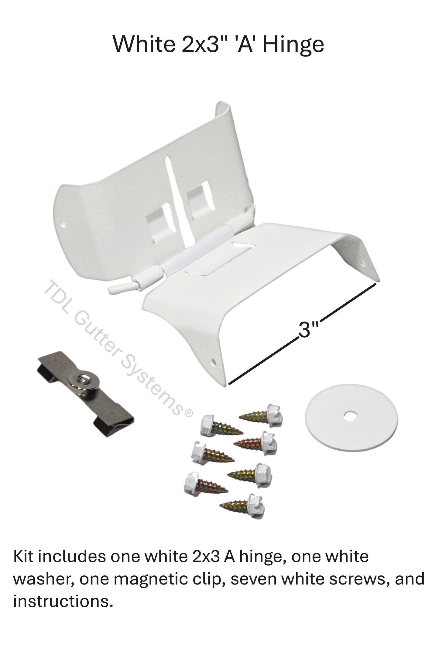 Magnetic Downspout Retention Clip With Steel Hinge