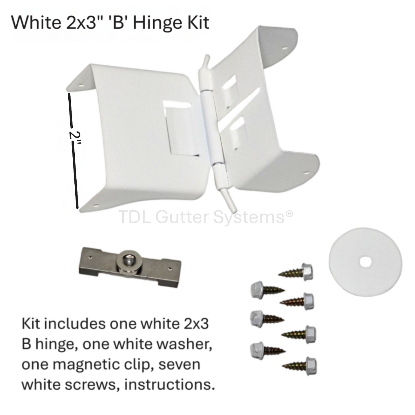 Magnetic Downspout Clip with Hinge
