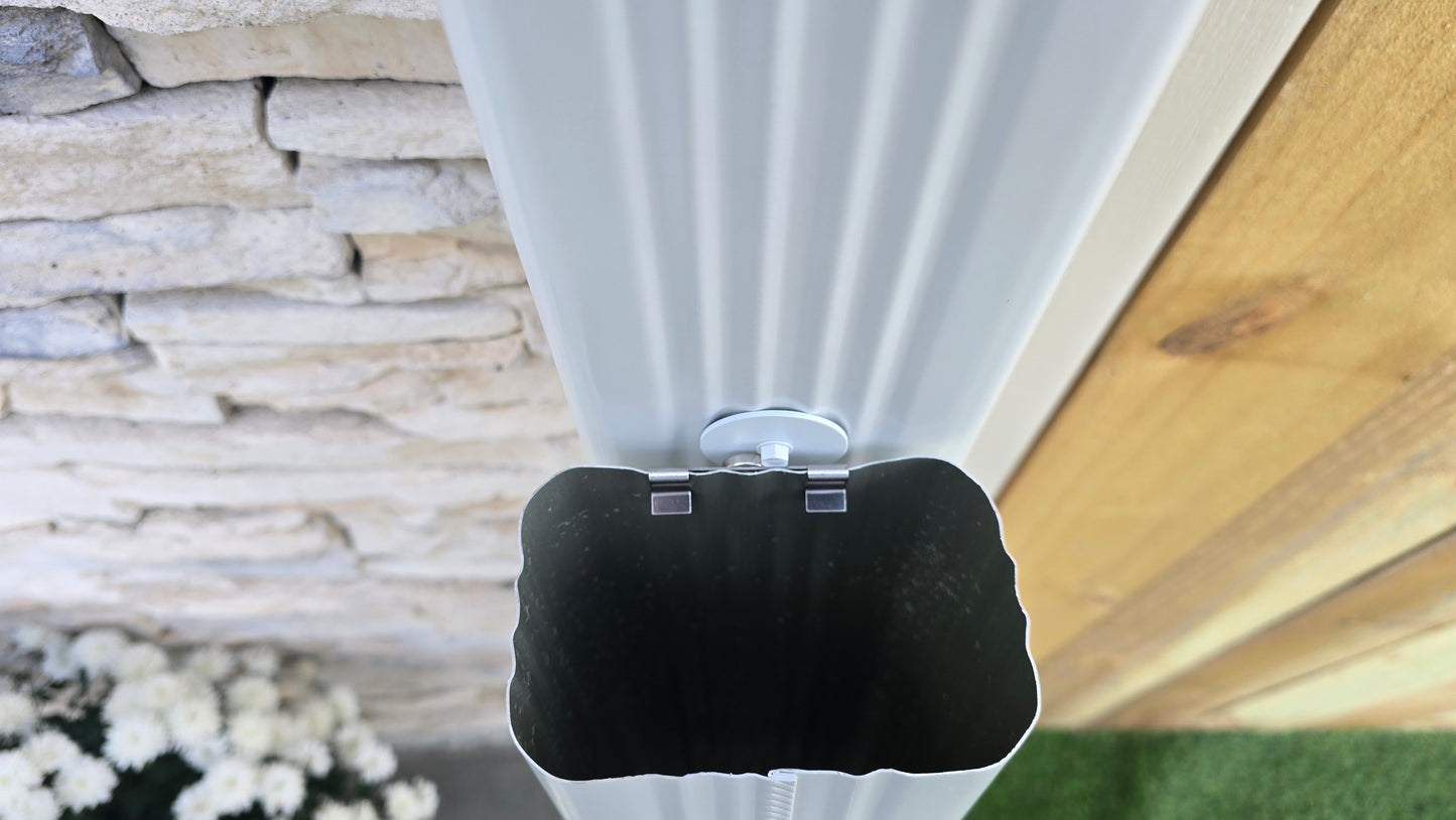 Magnetic Downspout Retention Clip With Steel Hinge