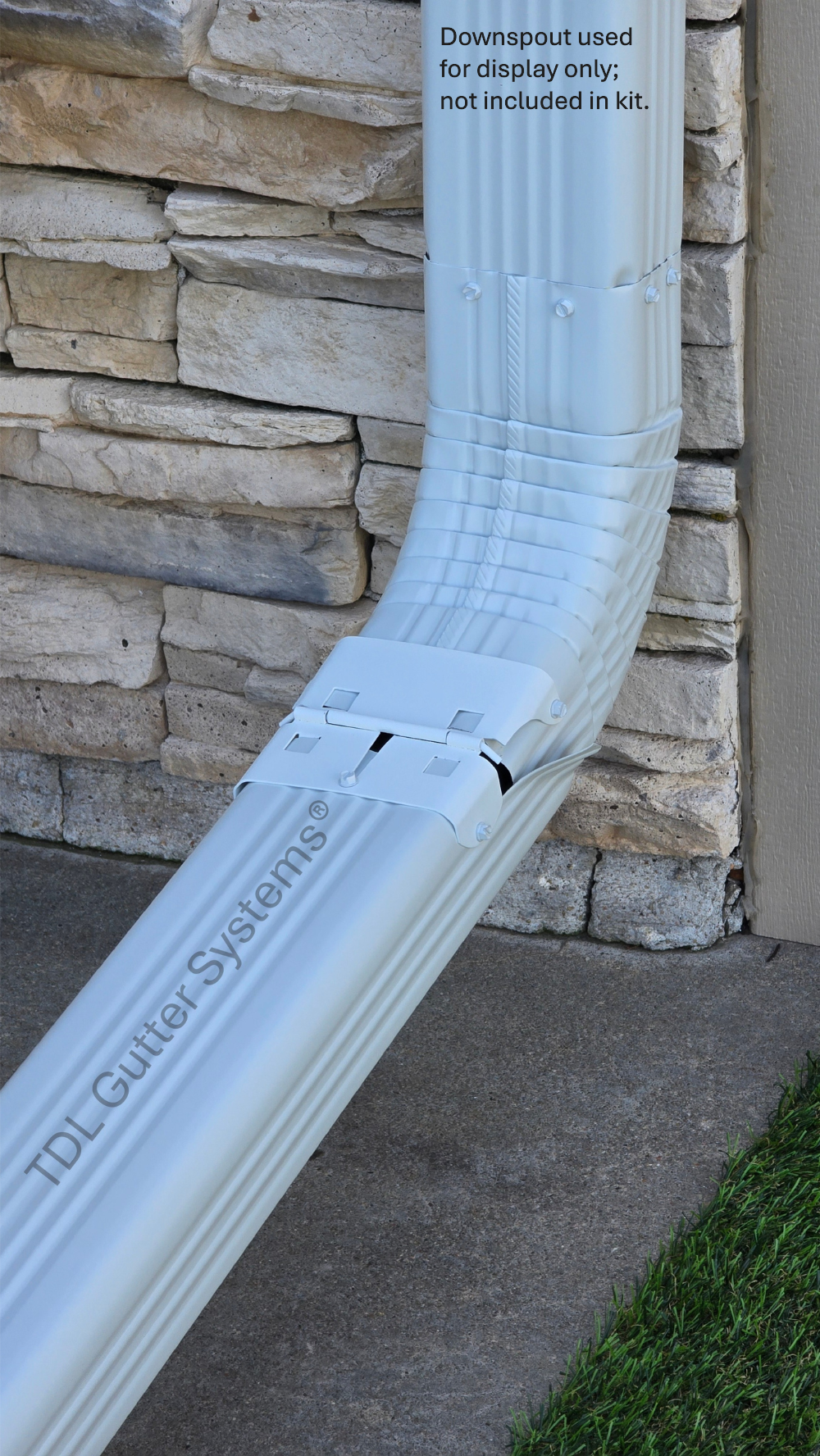 Magnetic Downspout Retention Clip With Steel Hinge