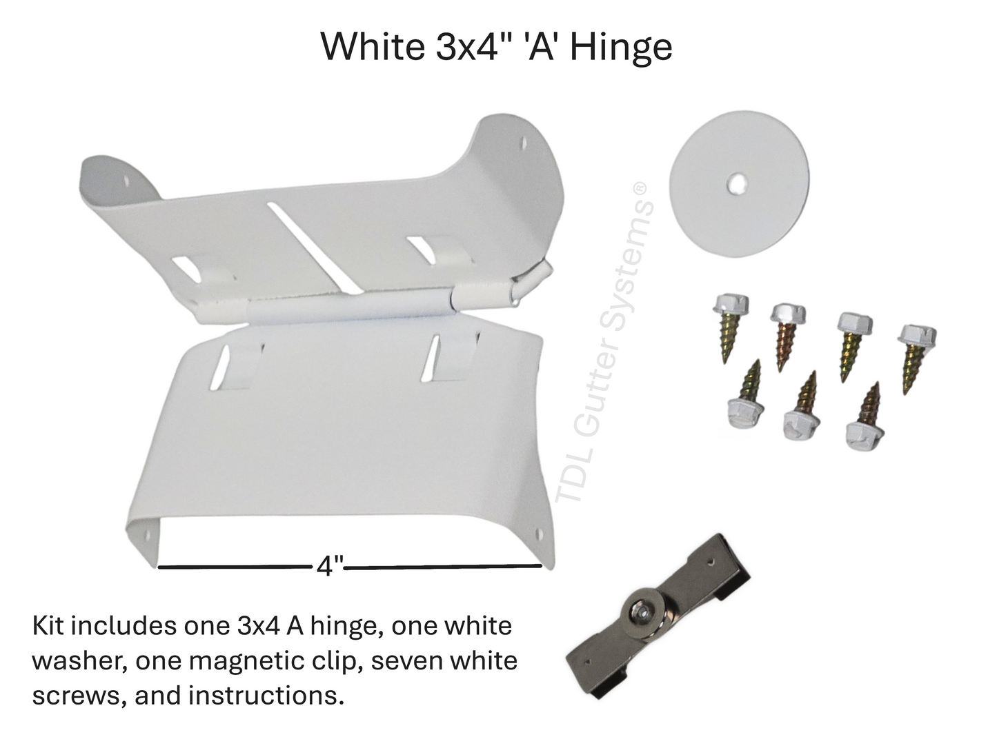 Magnetic Downspout Retention Clip With Steel Hinge