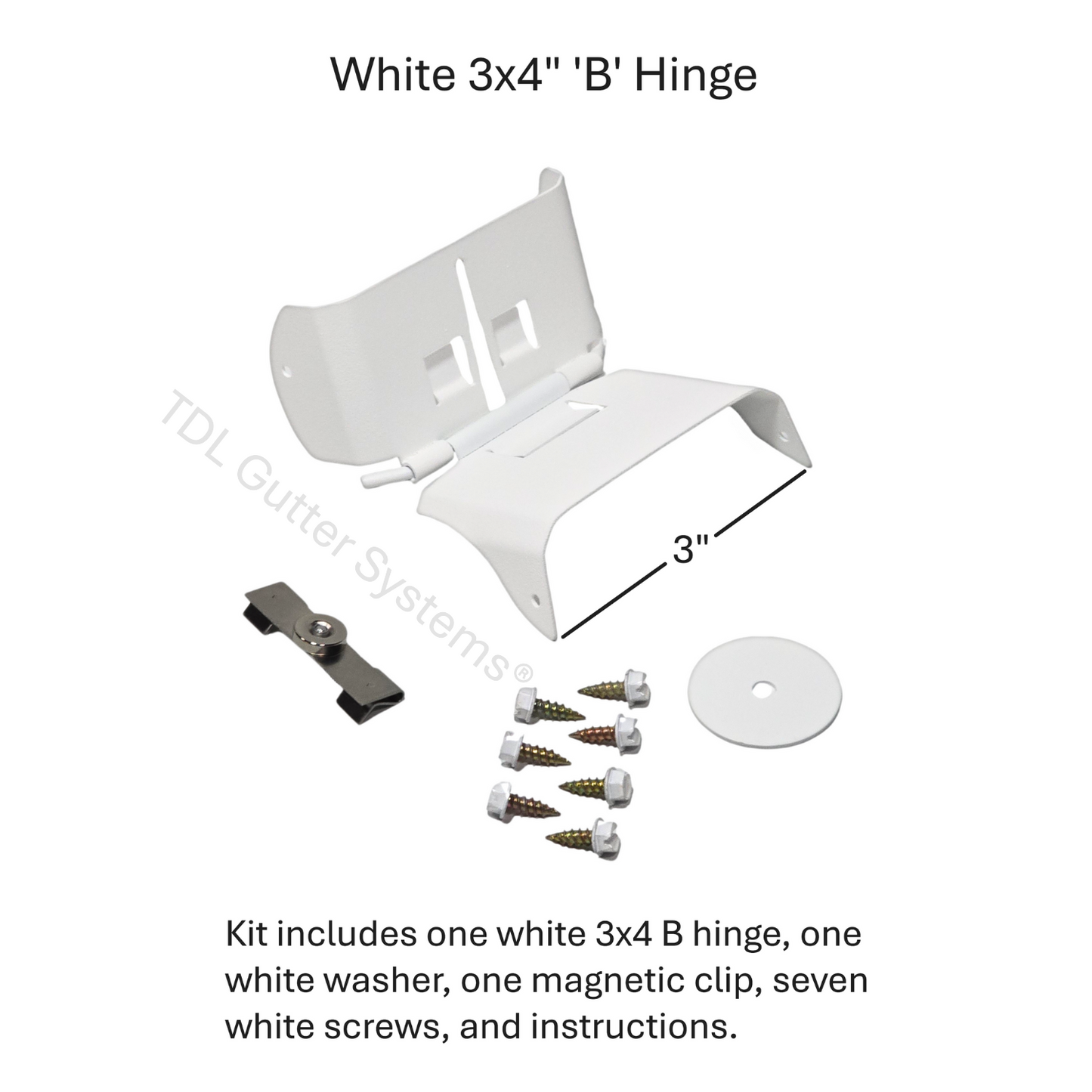 Magnetic Downspout Clip with Hinge