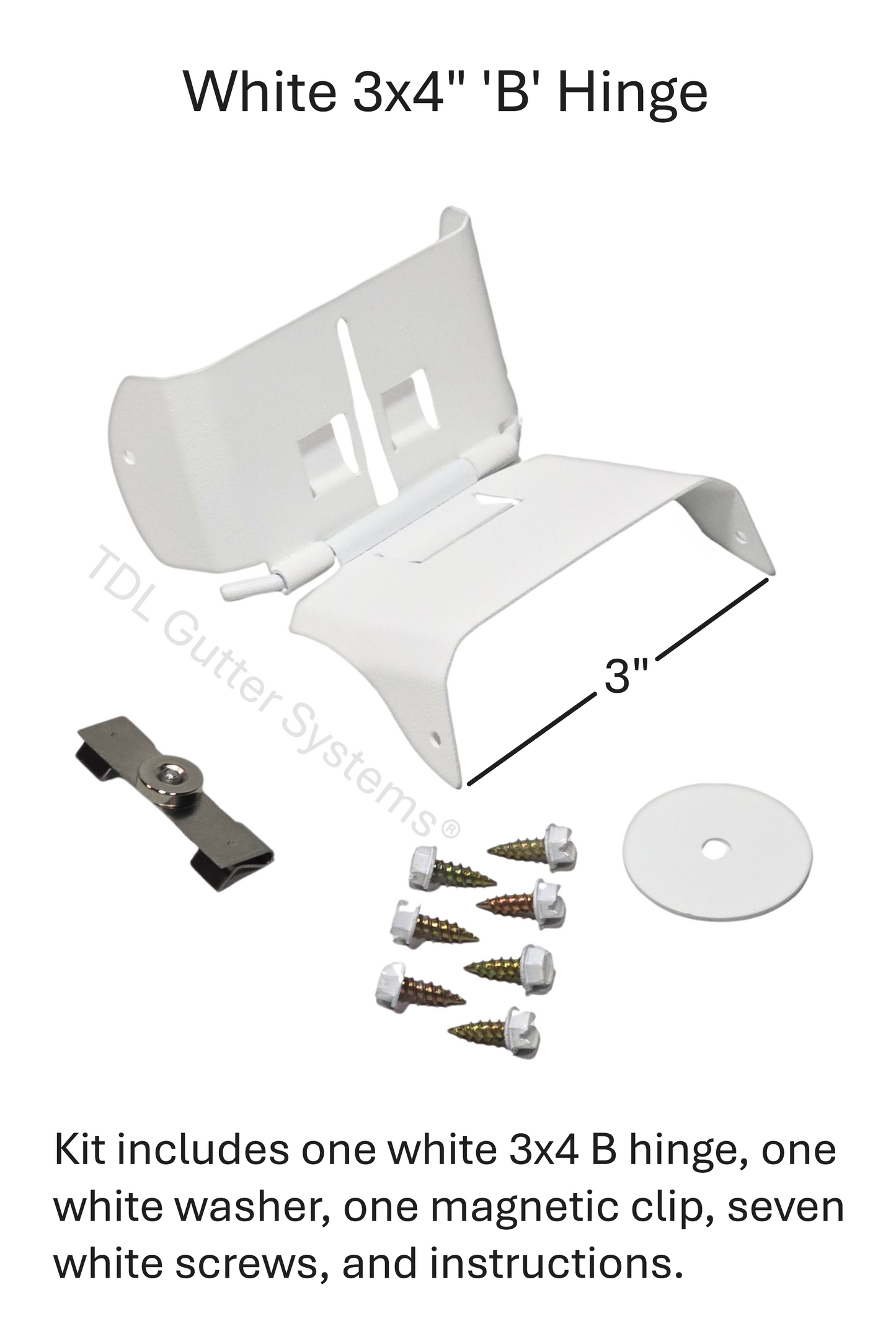 Magnetic Downspout Retention Clip With Steel Hinge