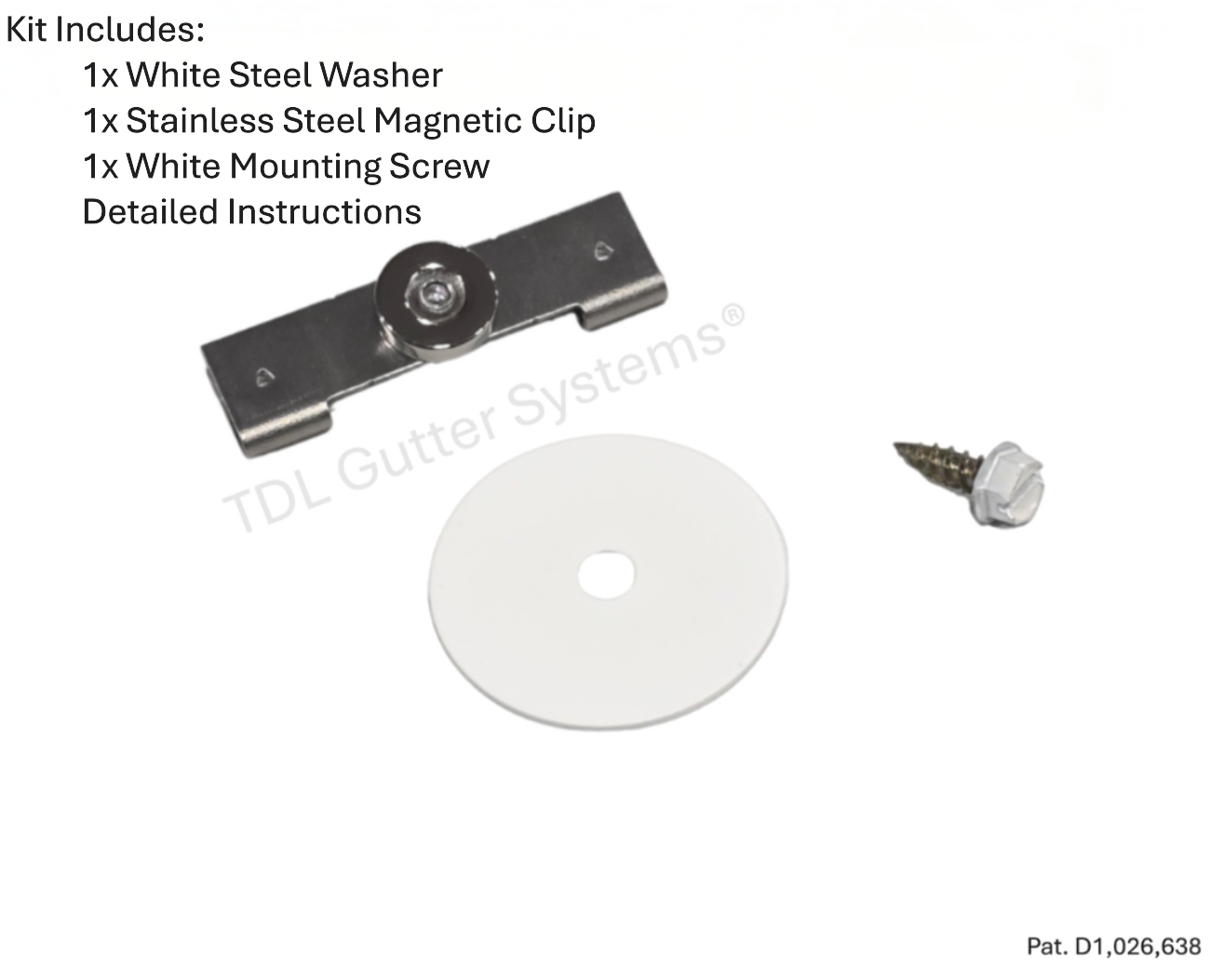 Magnetic Downspout Extension Retention Clip