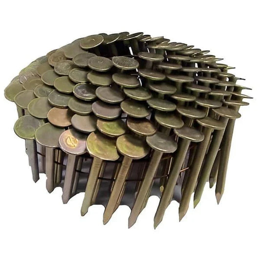 Coil Roofing Nails Hot Dipped Galvanized Ring Shank - All Lengths
