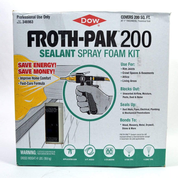 DOW FROTH-PAK 200 Board-Foot Kit, Class A (1.75 PCF)