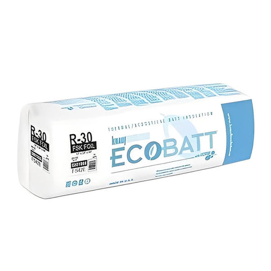 Knauf Ecobatt R-30 FSK-25 Fiberglass Insulation Batts - 10 in x 24 in x 48 in (5 Bags)